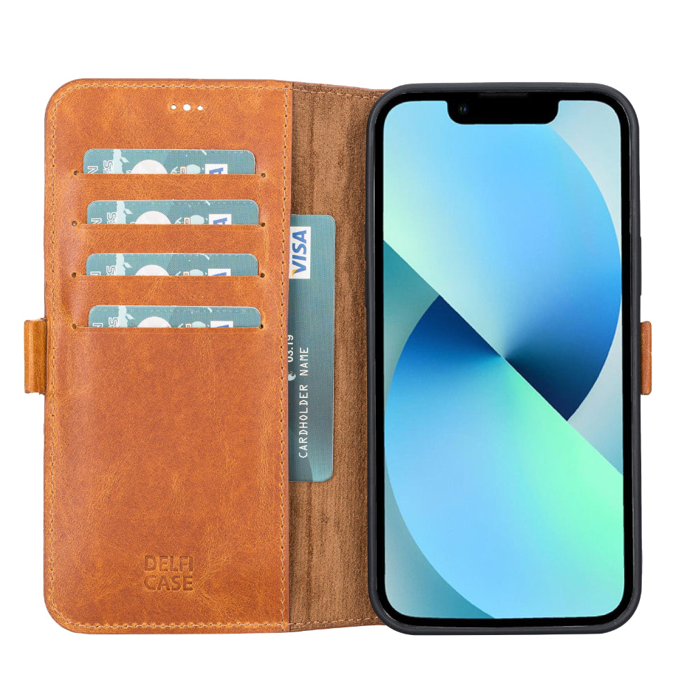 Delfi, TD Wallet iPhone 13 Pro Genuine Leather Wallet Case