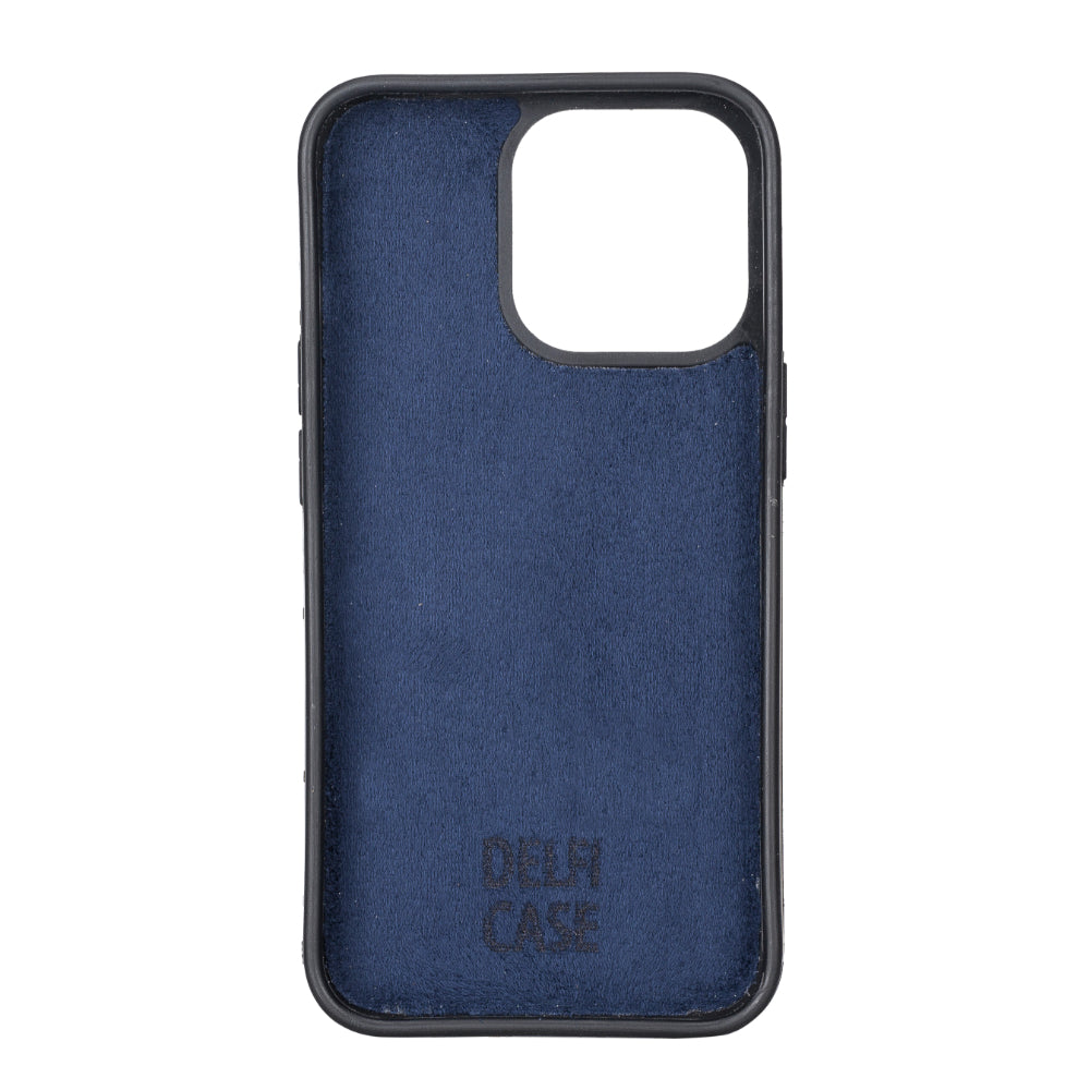 Delfi, Trina iPhone 13 Pro Genuine Leather Detachable and Zipper Wallet Case