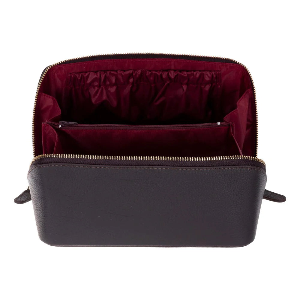 Ella Genuine Leather Makeup Bag