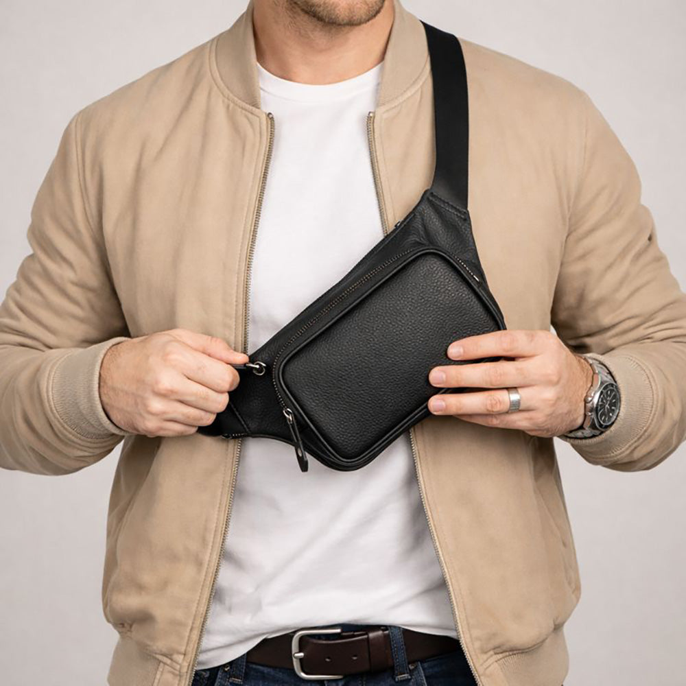 Apex Genuine Leather Waist Bag