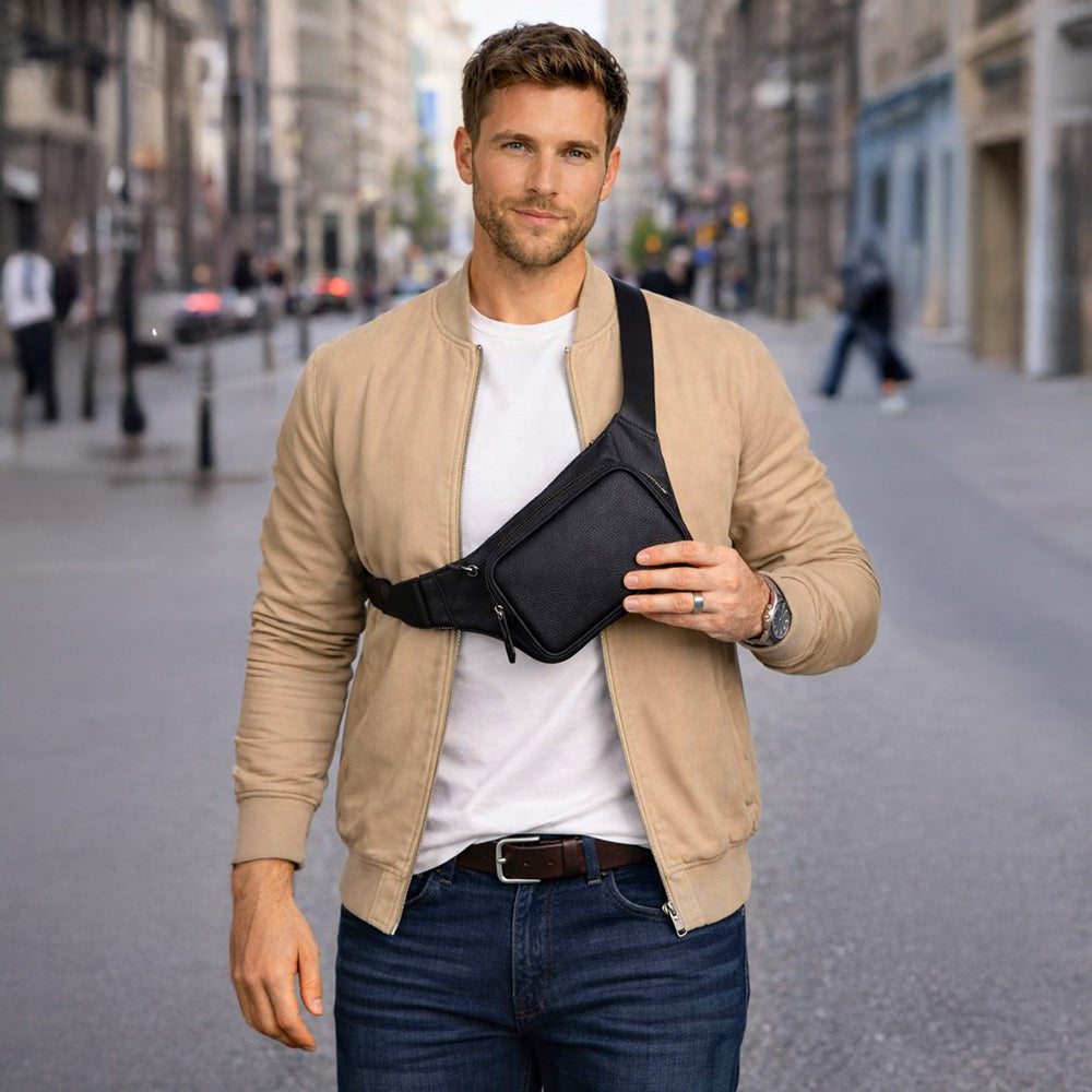 Apex Genuine Leather Waist Bag
