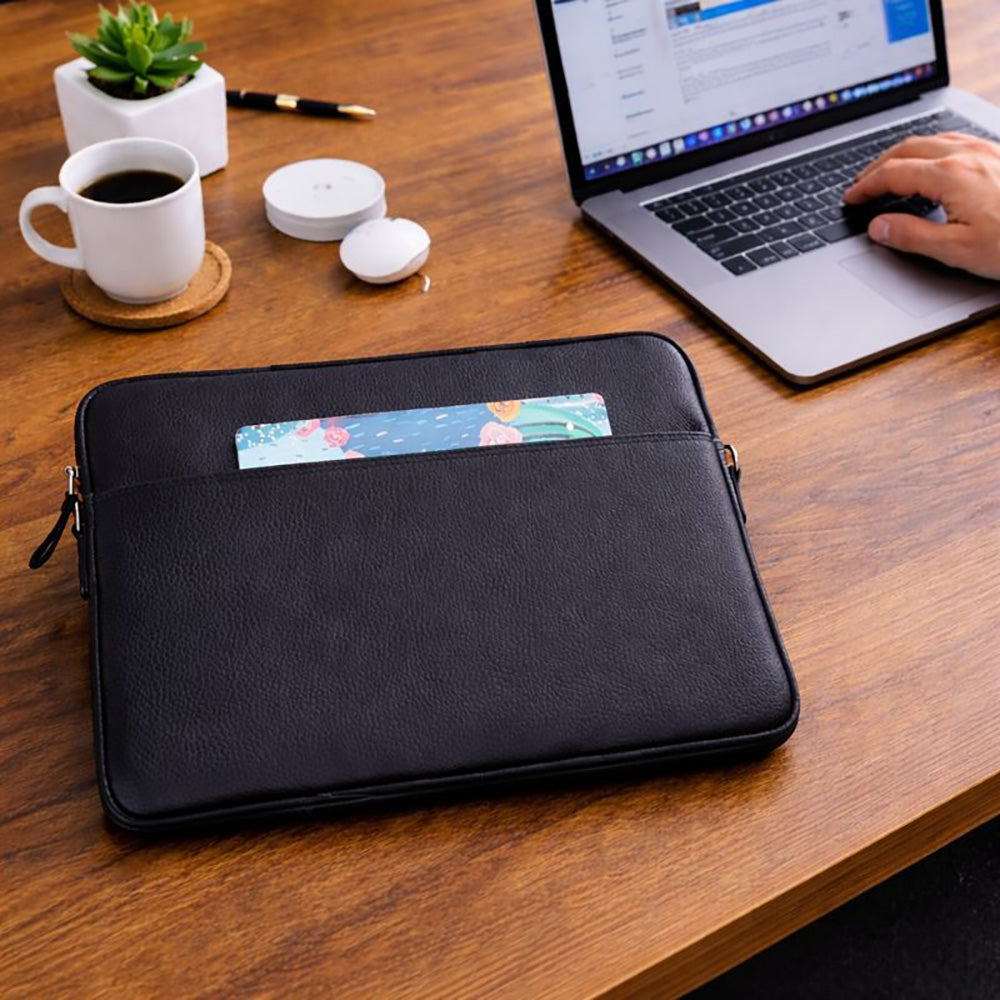 Leeds Slim Genuine Leather Laptop / Tablet Sleeve
