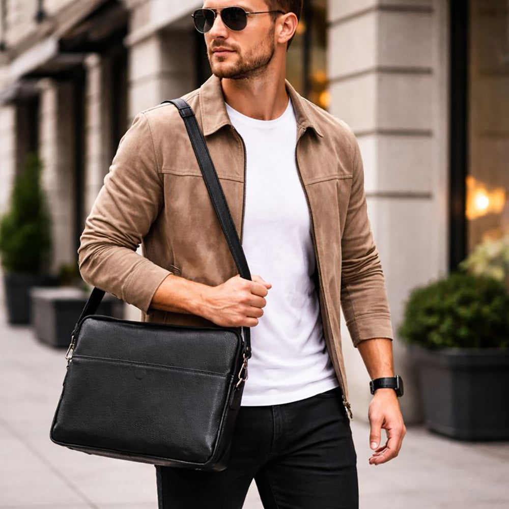 Leeds Slim Genuine Leather Laptop / Tablet Sleeve