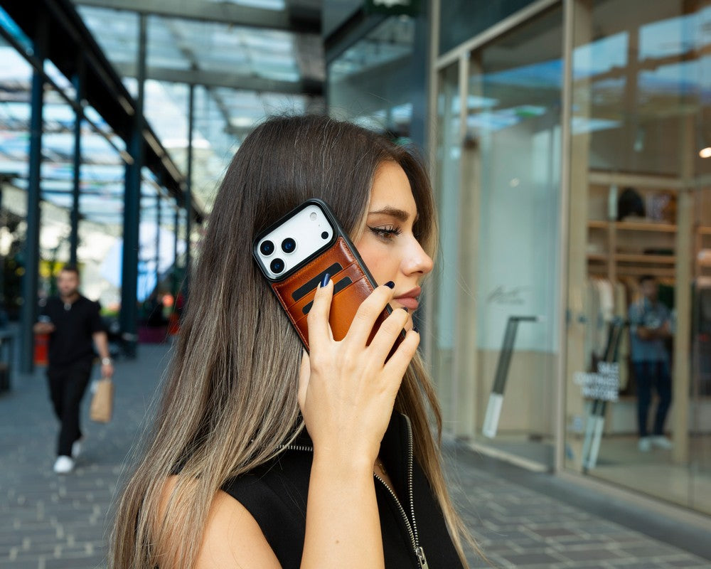 Flex iPhone 17 Pro Leather Case (Card Holder, Bouletta)