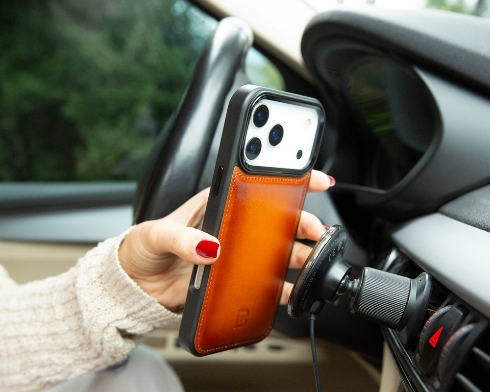 Flex iPhone 17 Pro Leather Case (Card Holder, Bouletta)