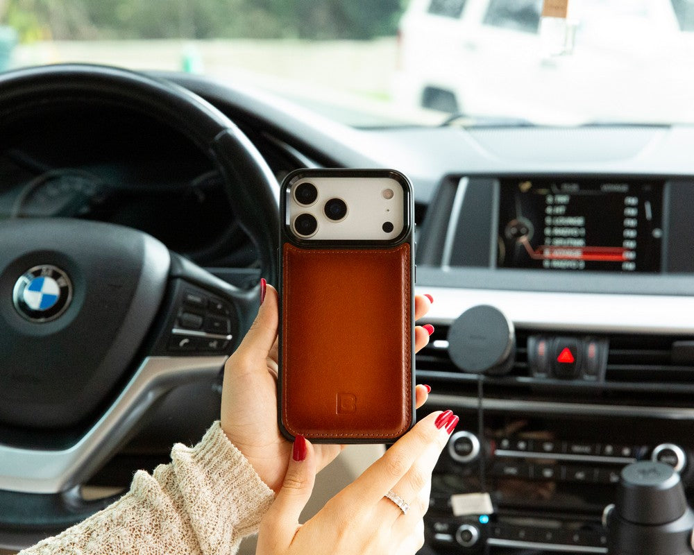 Flex iPhone 17 Pro Max Leather Case (Card Holder, Bouletta)