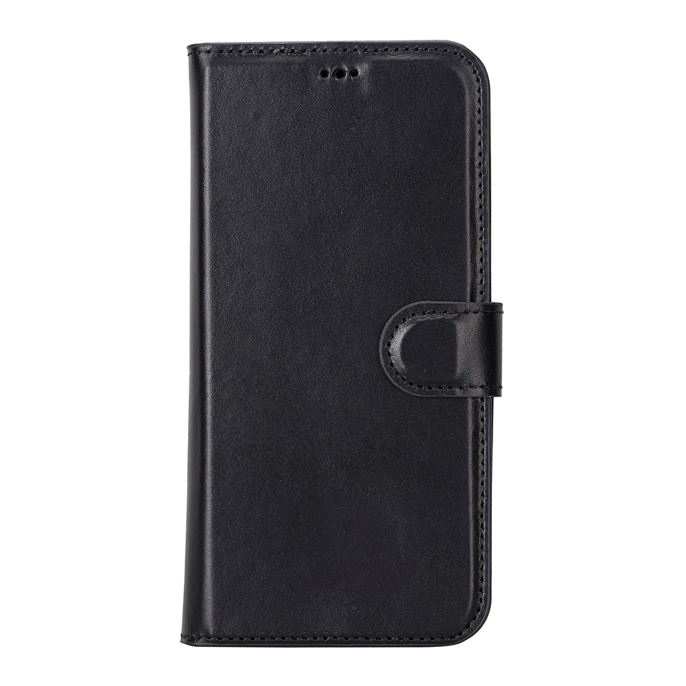 Magic iPhone 13 Pro Max Genuine Leather Detachable Wallet Case