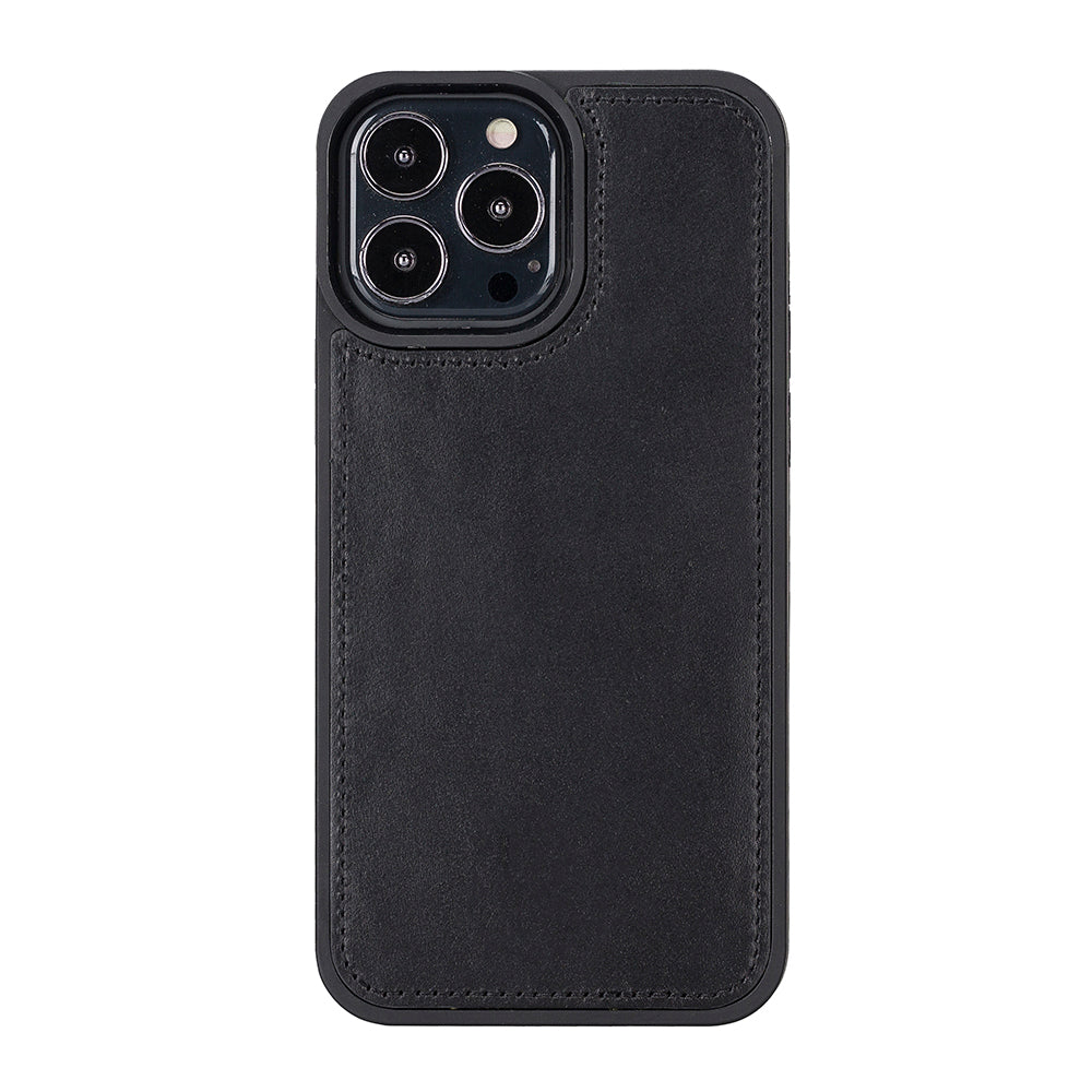 Magic iPhone 13 Pro Max Genuine Leather Detachable Wallet Case