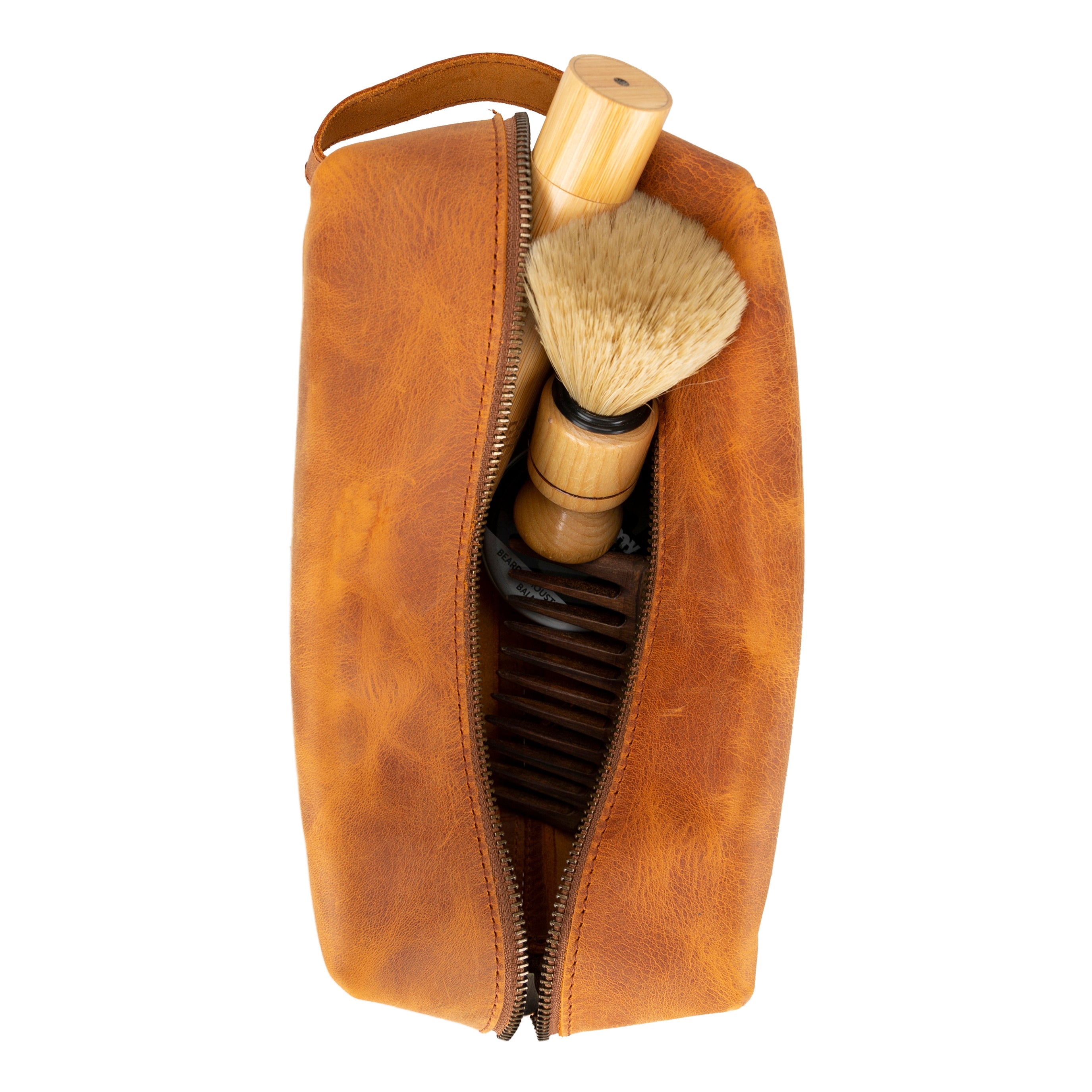 Eve Genuine Leather Dopp Kit, X Large