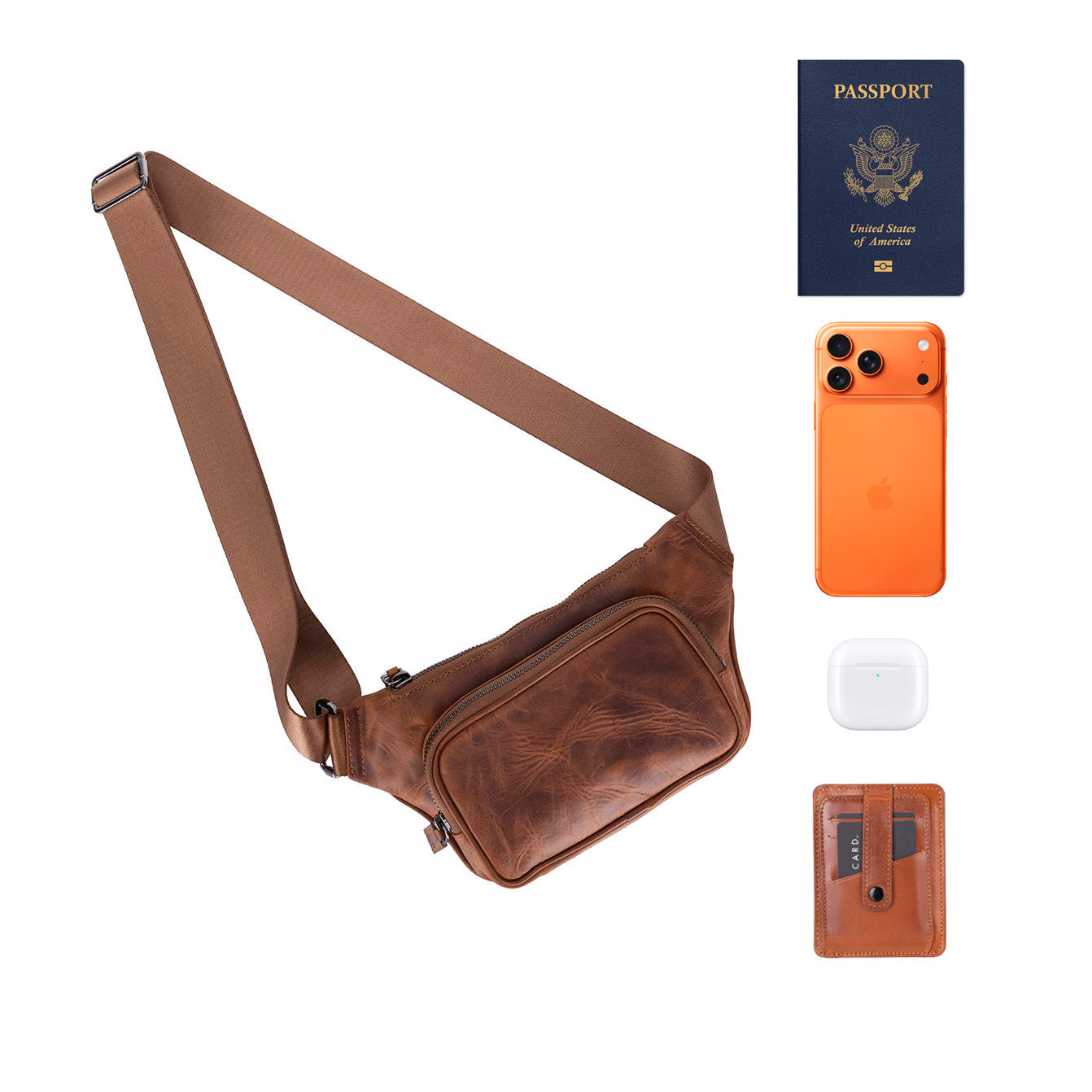 Apex Genuine Leather Waist Bag