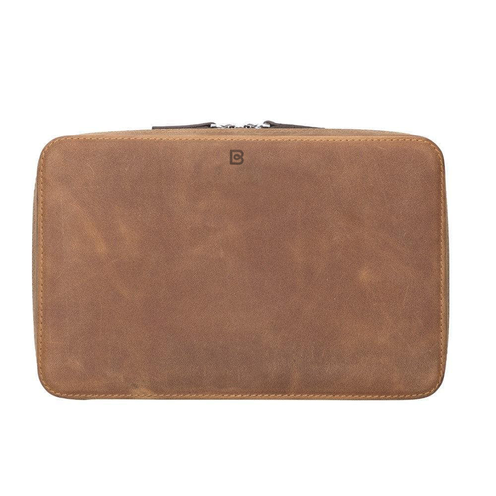 Orbex Genuine Leather Travel Cable Organizer