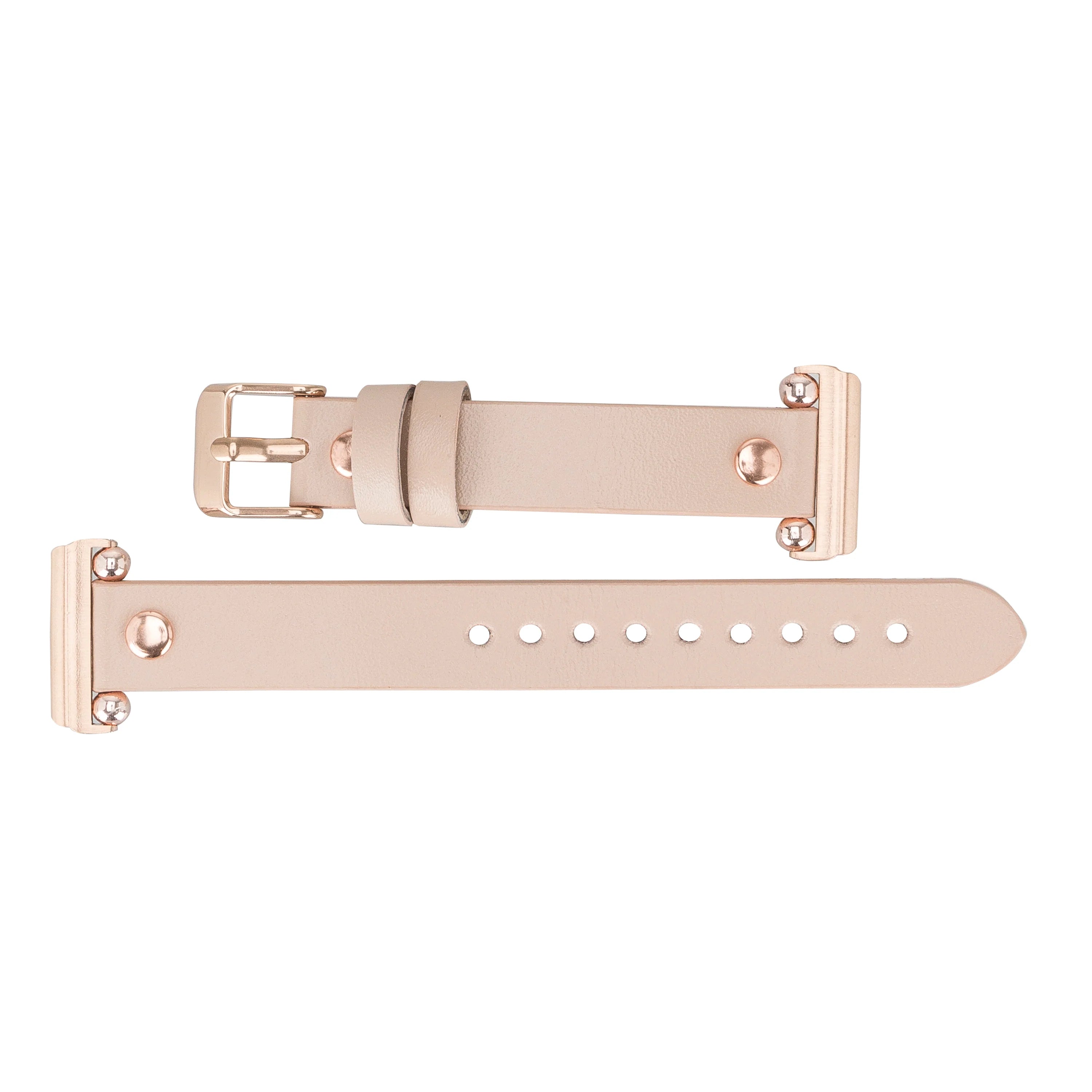 Ferro Orijinal Deri Apple Watch Kayışı Gül Altın Trok