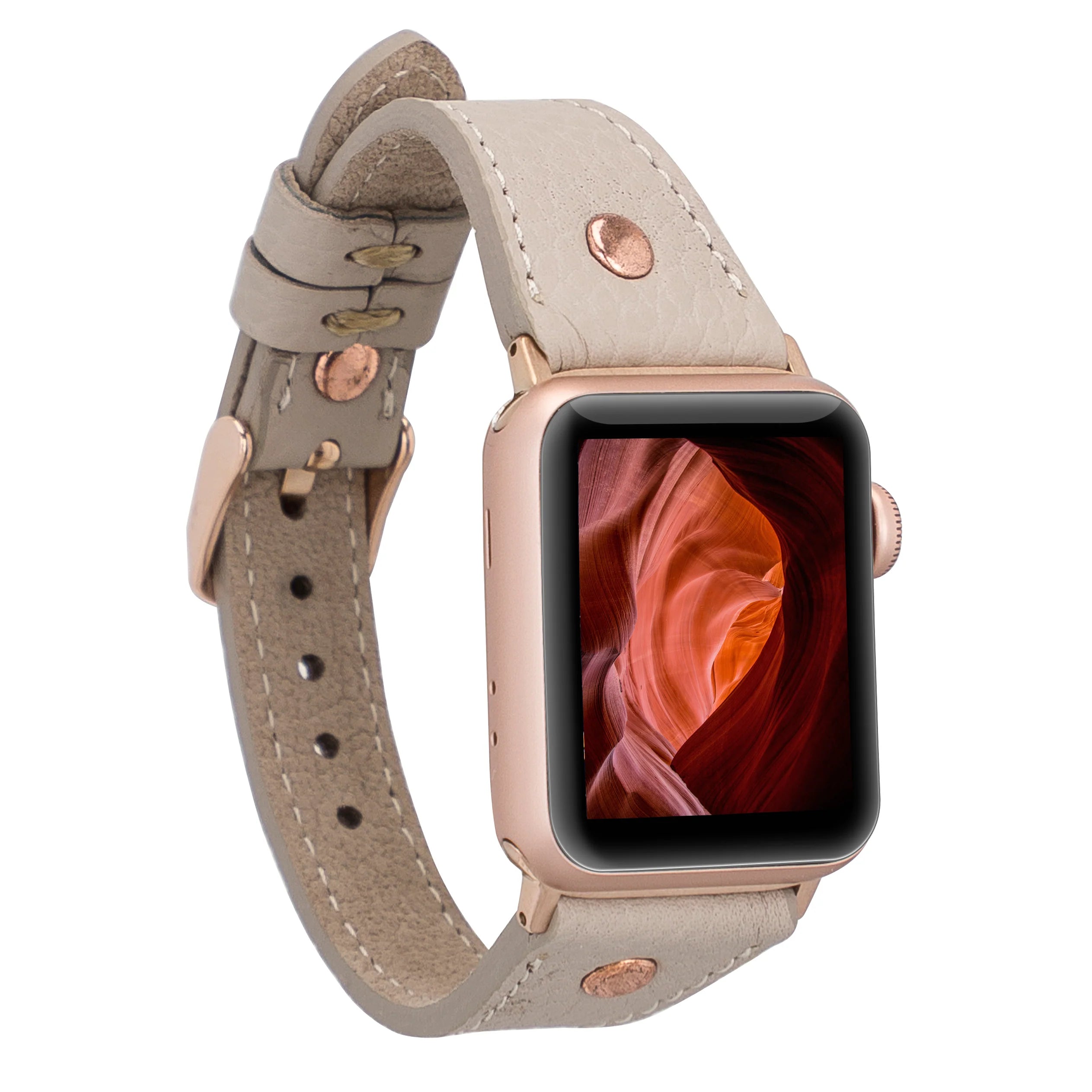 Slim Genuine Leather Apple Watch Band