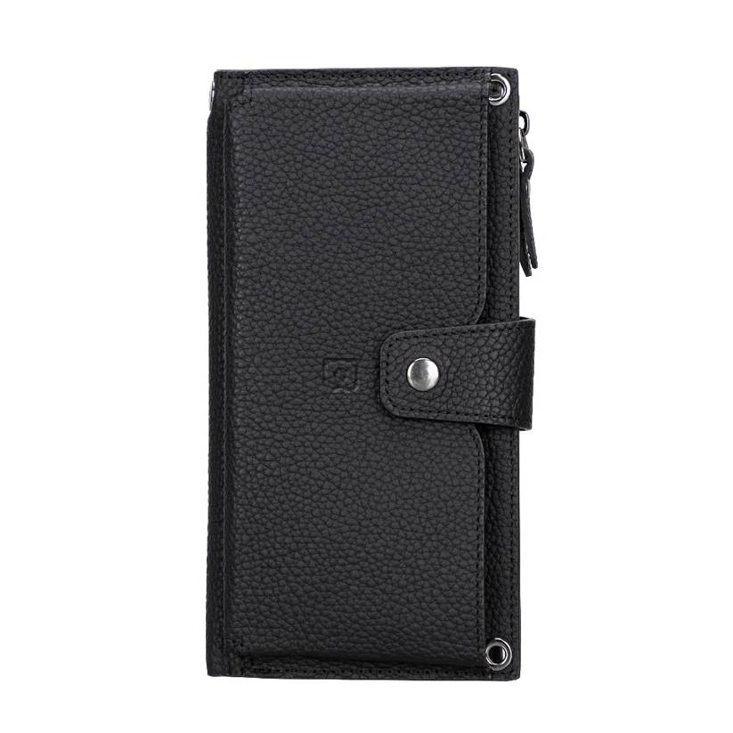 Lozan Strap Genuine Leather Crossbody Wallet