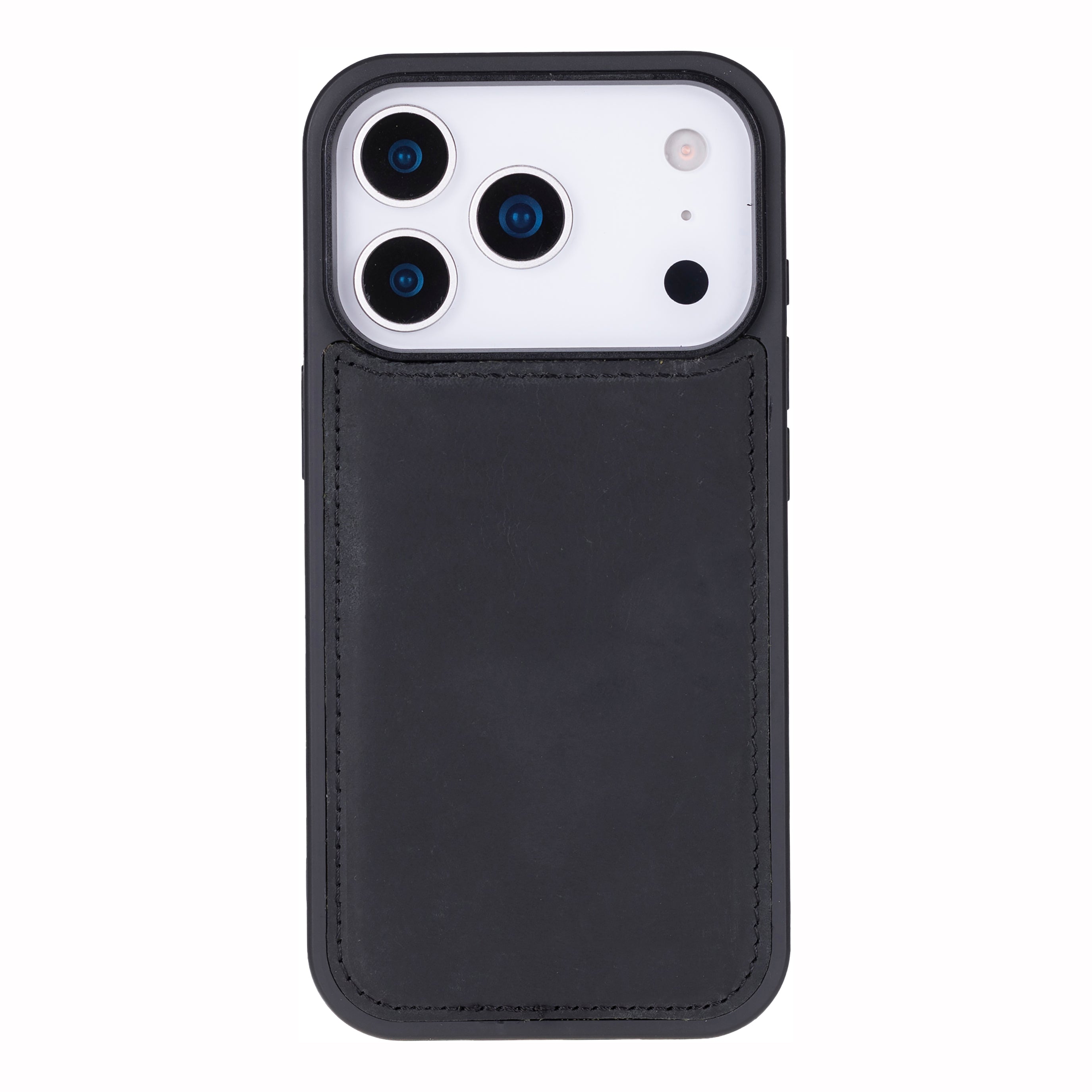 Santa iPhone 17 Pro Genuine Leather Detachable Wallet Case