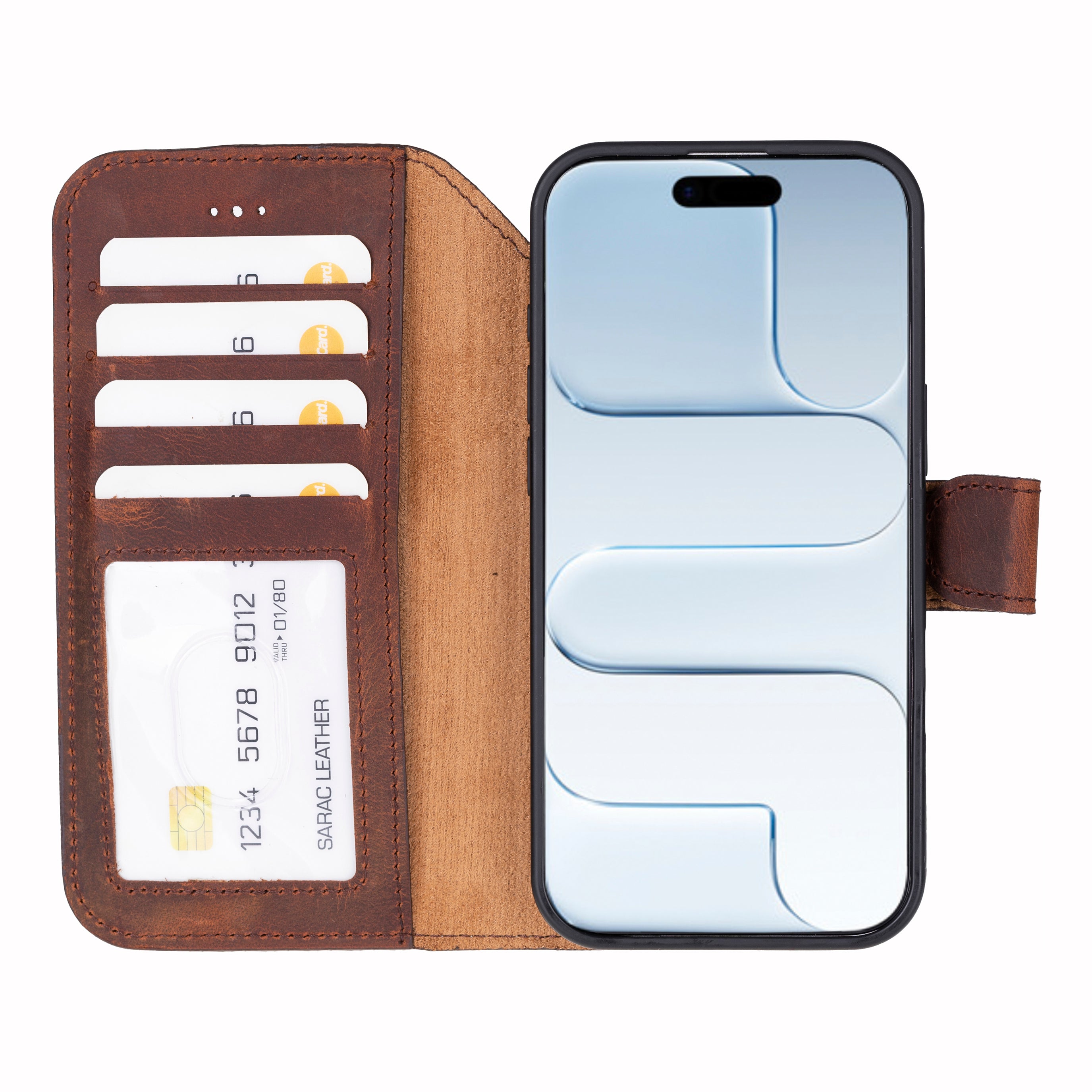Liluri iPhone 17 Air Detachable Genuine Leather Case