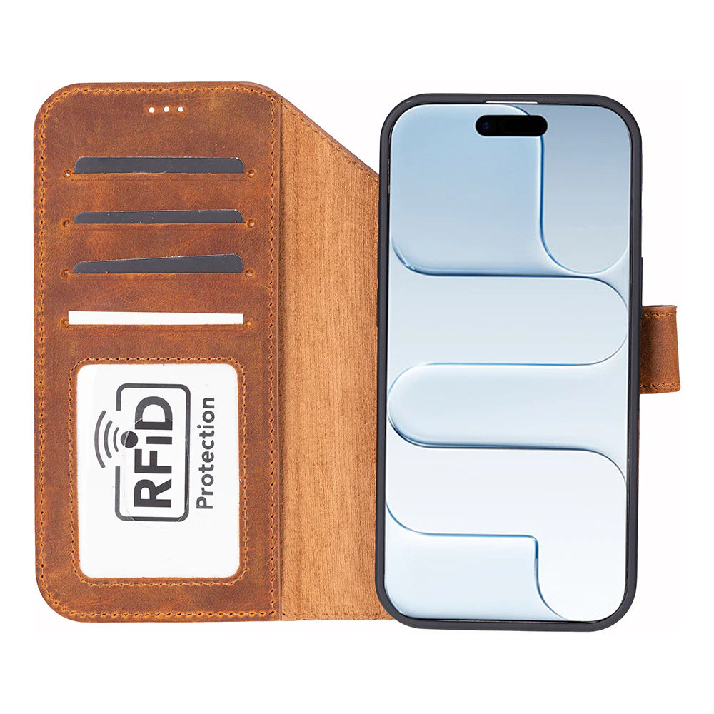 Magic iPhone 17 Air Leather Detachable Wallet Case (RFID)