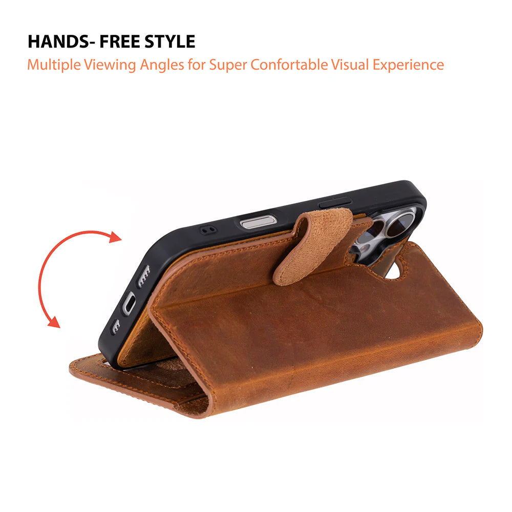 Magic iPhone 17 Leather Detachable Wallet Case (RFID)