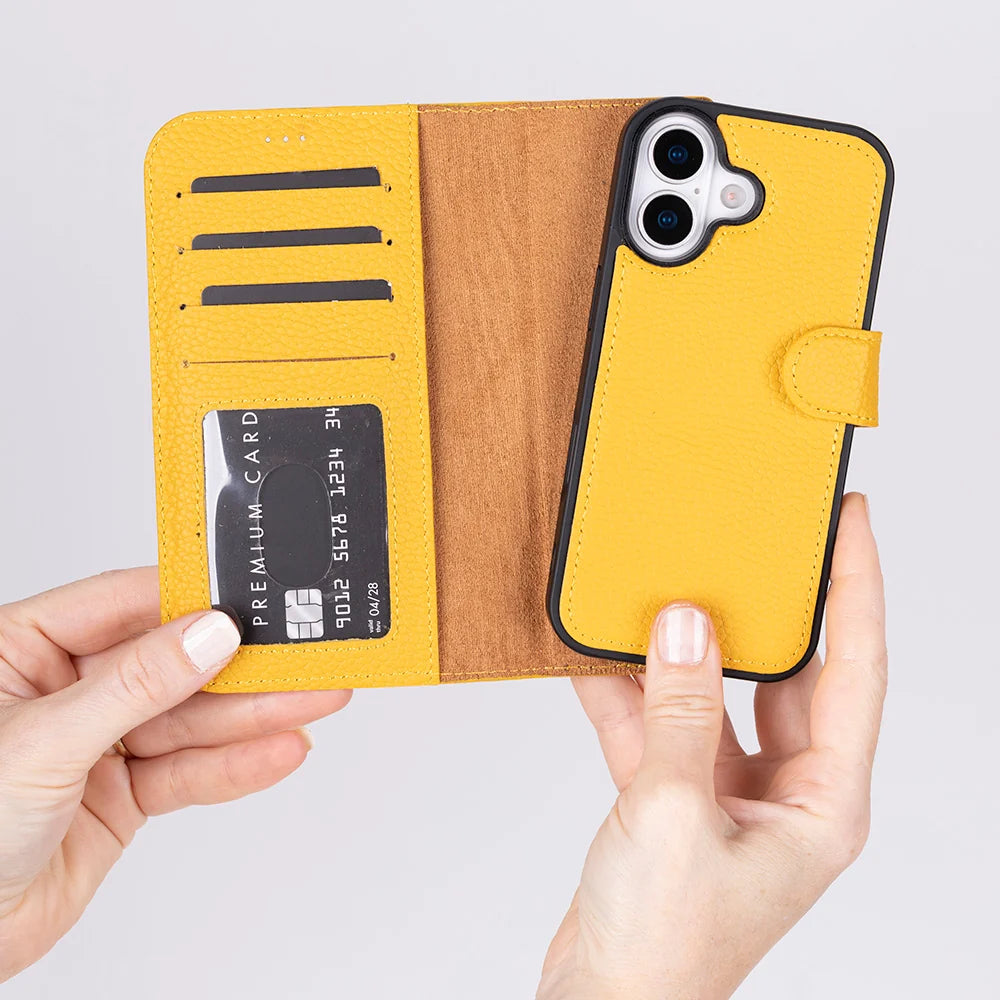 Magic iPhone 17 Deri Ayrılabilir Cüzdan Kılıf (RFID)