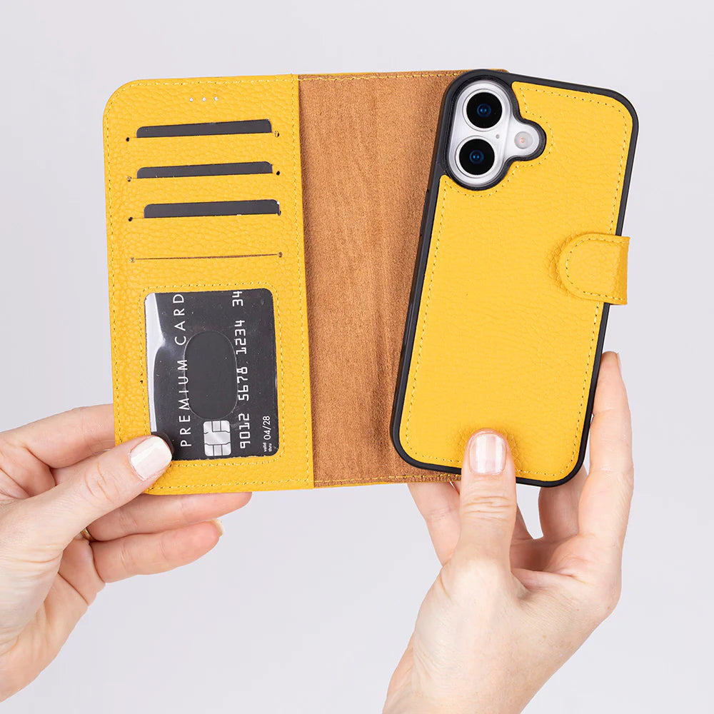 Magic iPhone 17 Deri Ayrılabilir Cüzdan Kılıf (RFID)