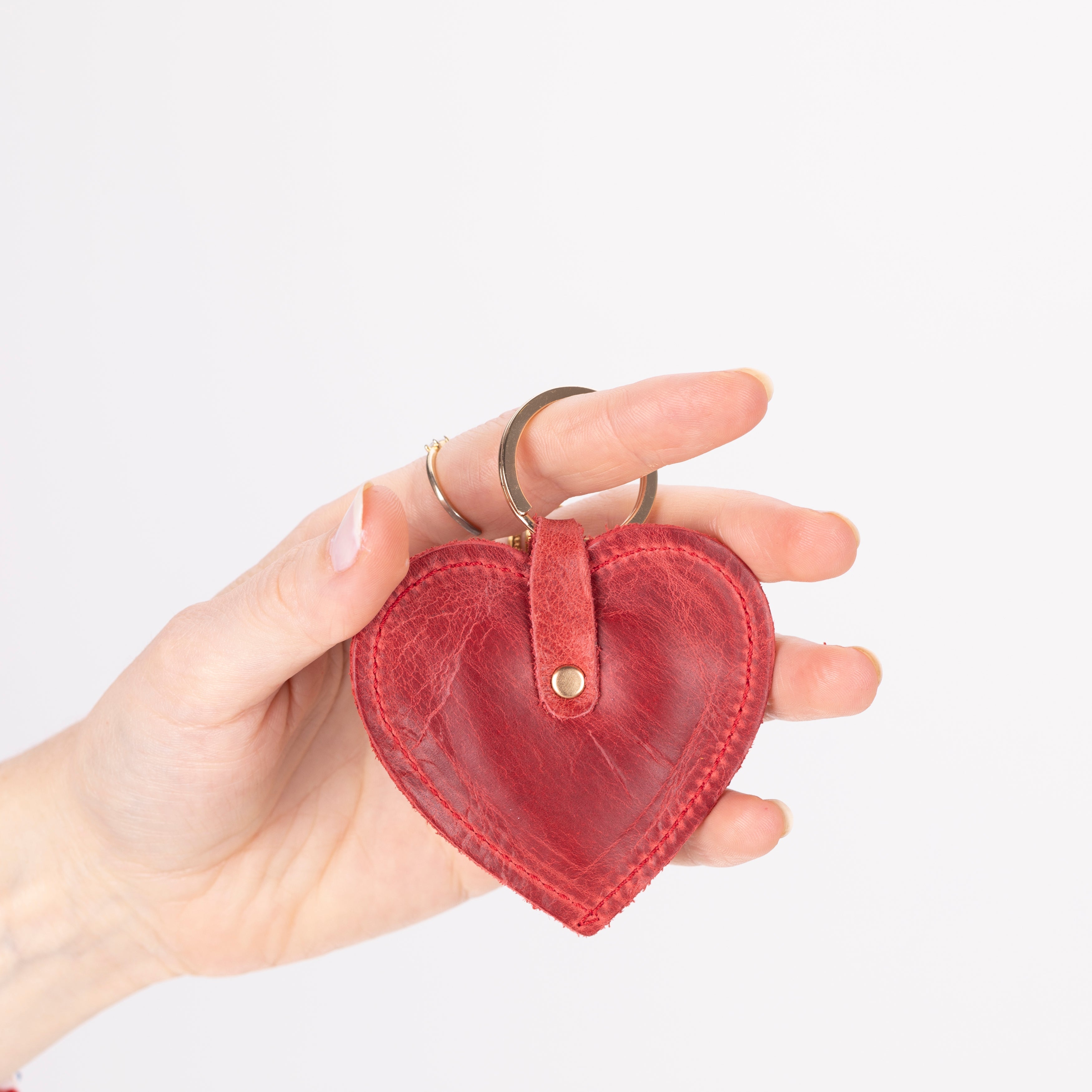 Cuore Genuine Leather Keyring
