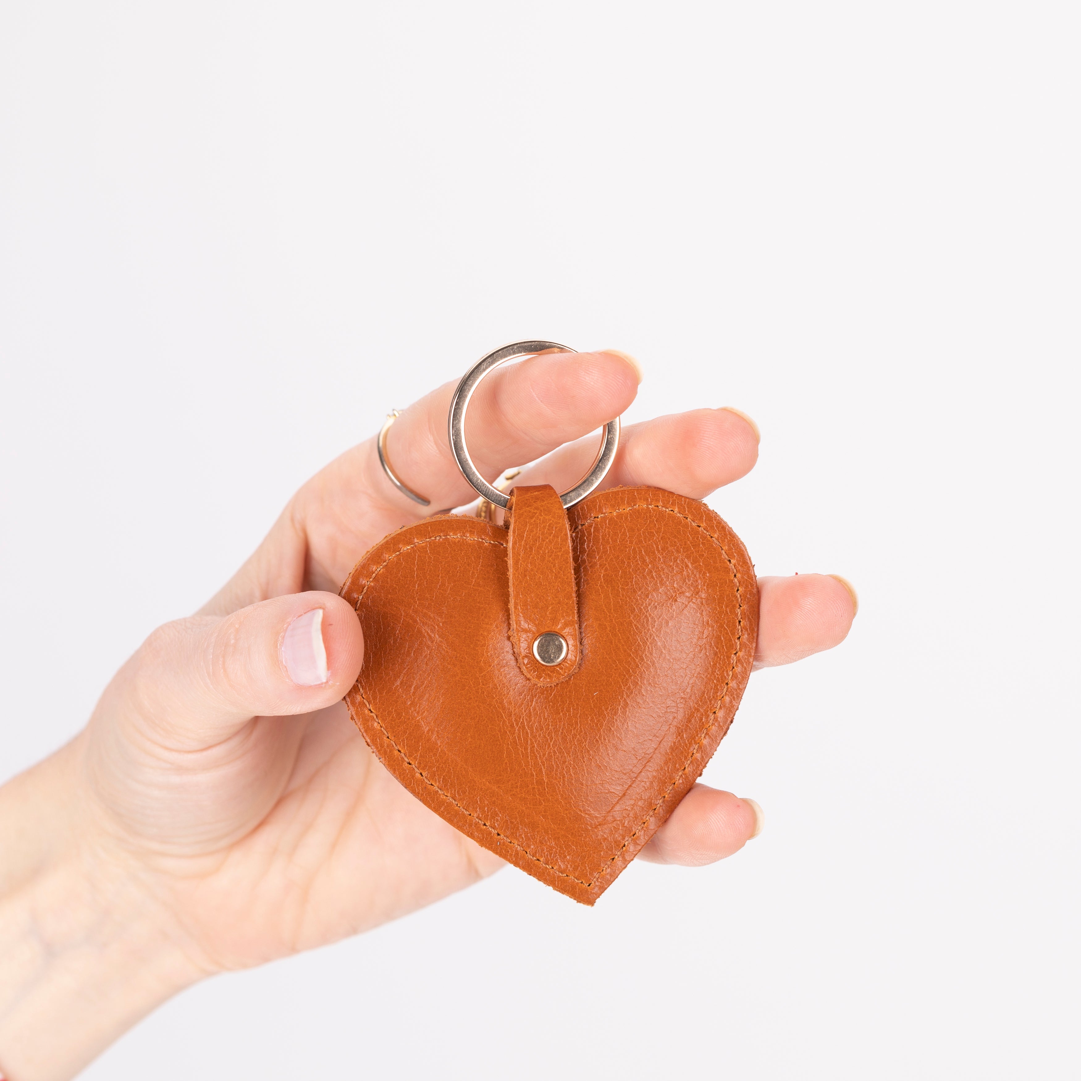 Cuore Genuine Leather Keyring