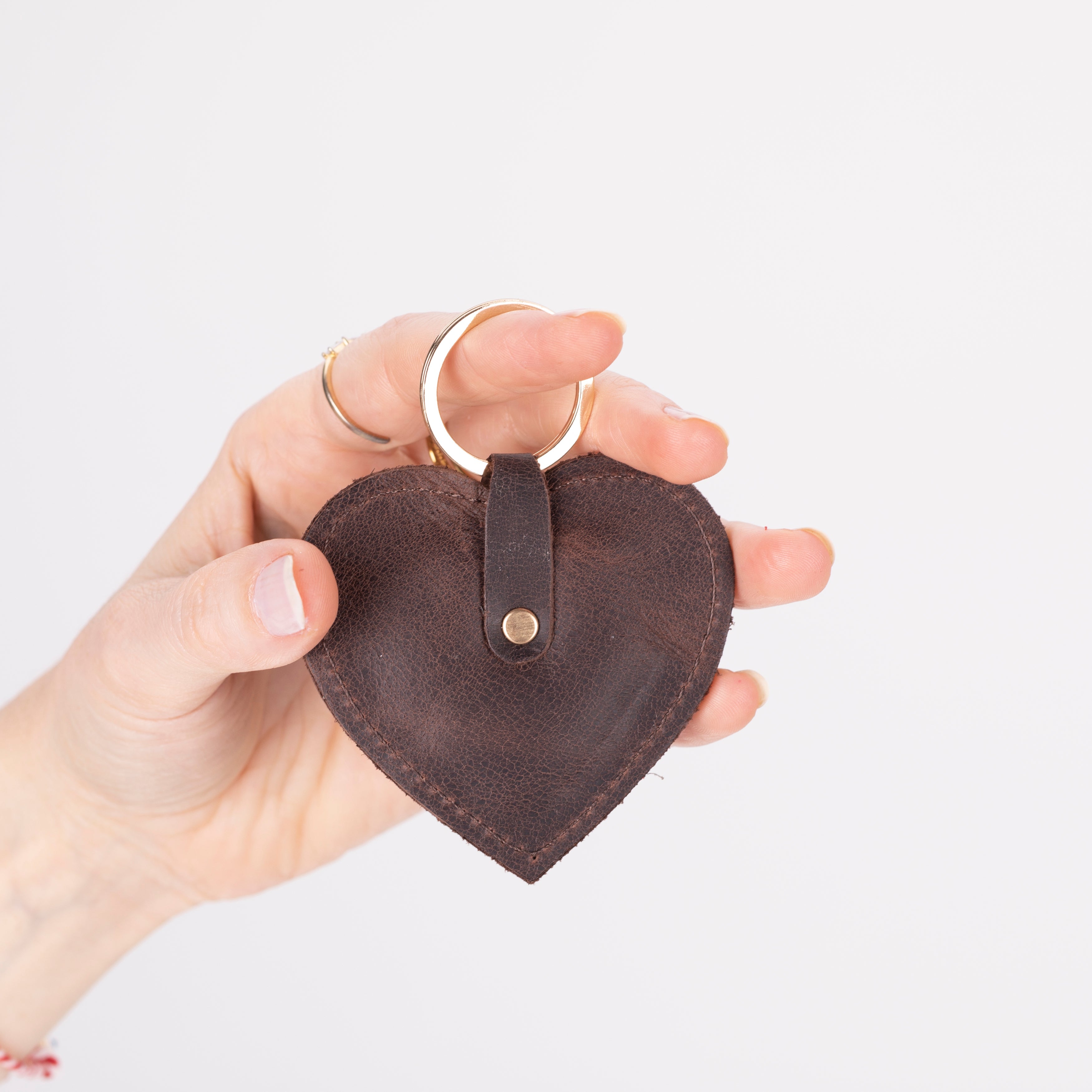 Cuore Genuine Leather Keyring