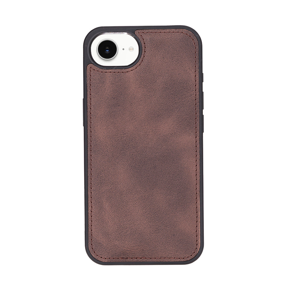 Magic iPhone 16E Detachable Genuine Leather Wallet Case