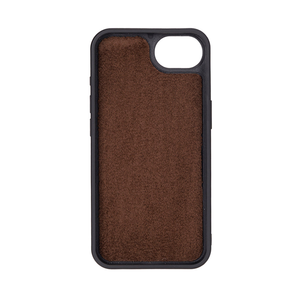 Magic iPhone 16E Detachable Genuine Leather Wallet Case