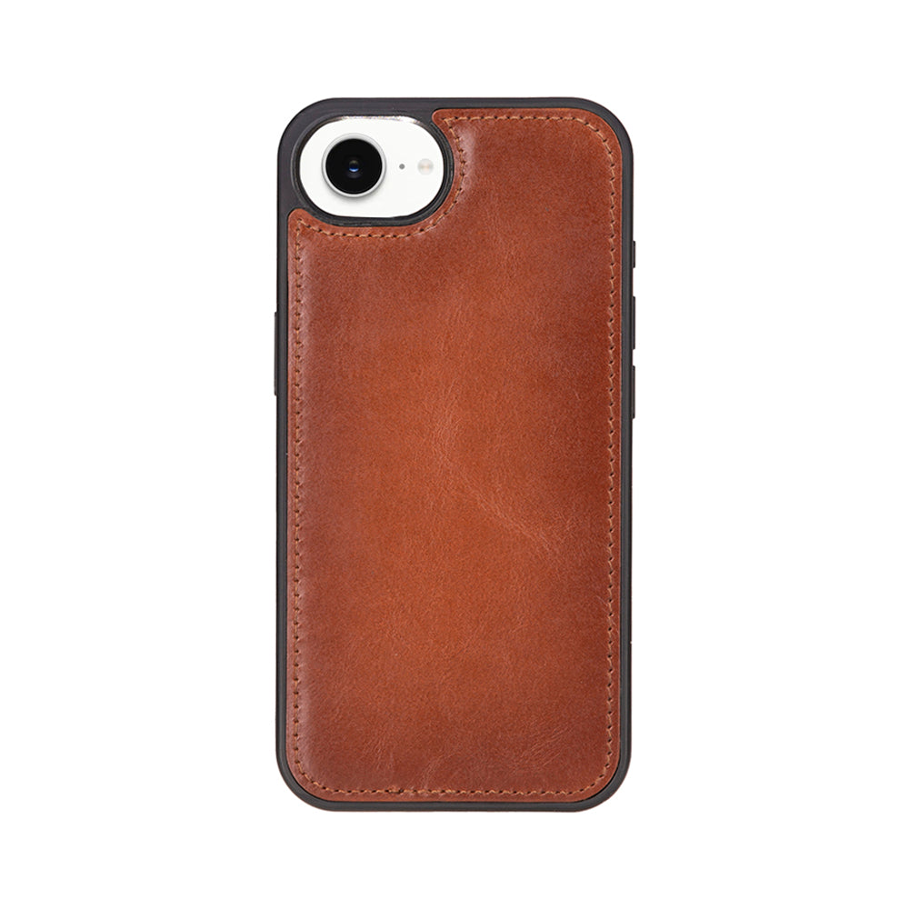 Magic iPhone 16E Detachable Genuine Leather Wallet Case