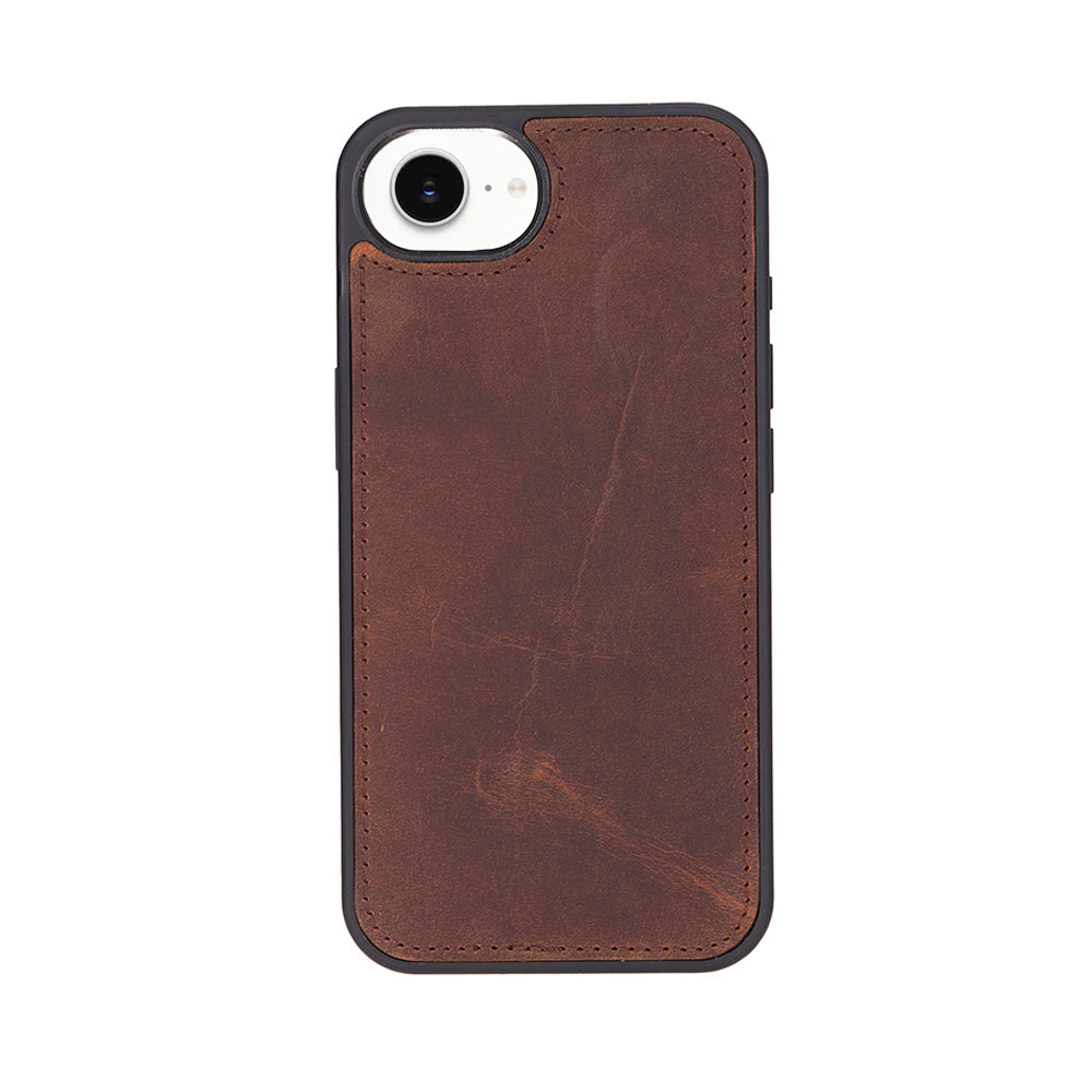 Magic iPhone 16E Detachable Genuine Leather Wallet Case