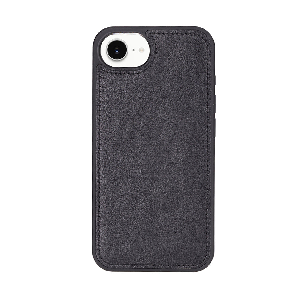 Magic iPhone 16E Detachable Genuine Leather Wallet Case