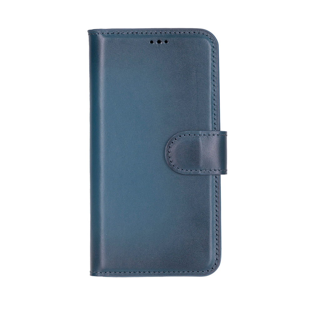 Magic iPhone 16E Detachable Genuine Leather Wallet Case
