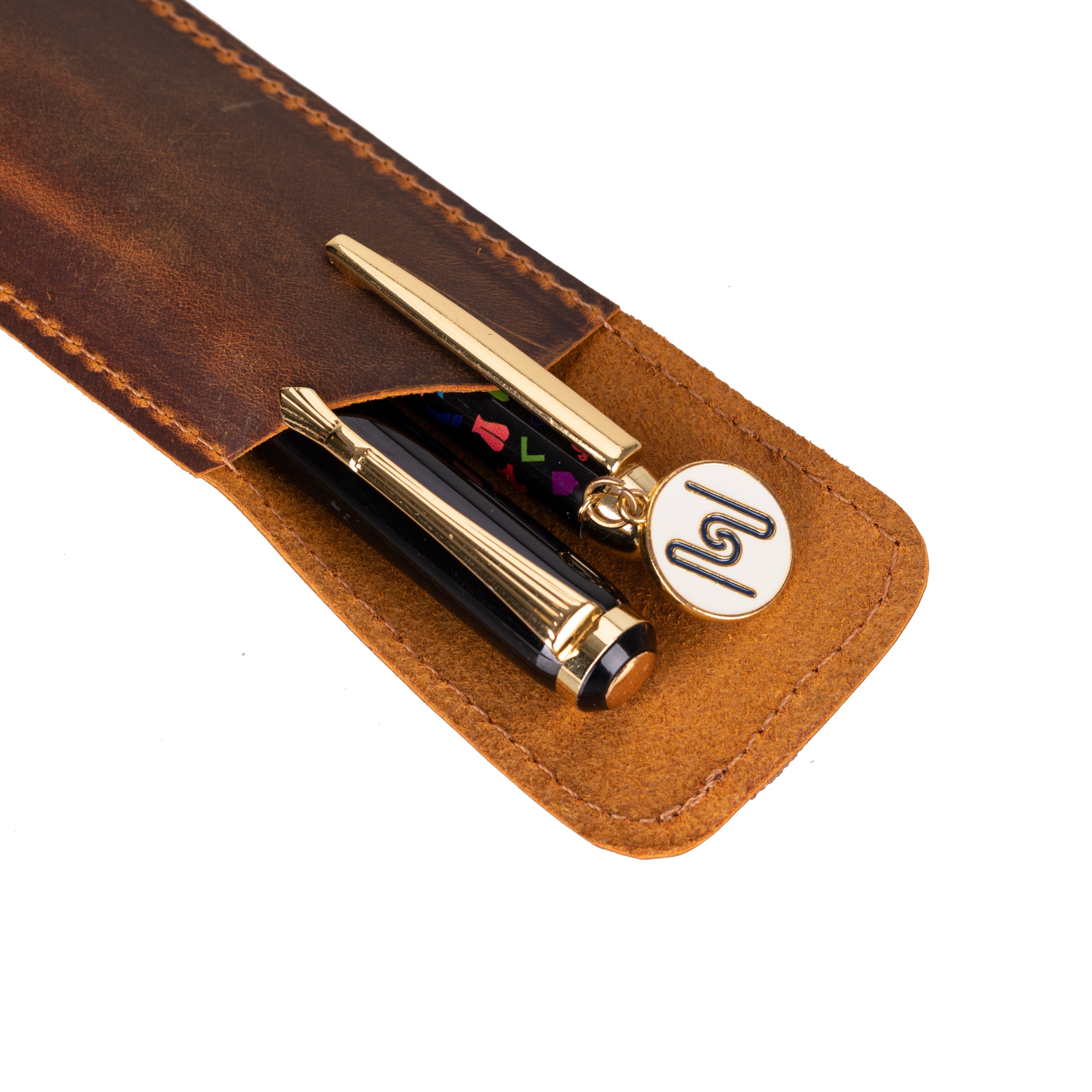 Ominex Genuine Leather Pen Pouch