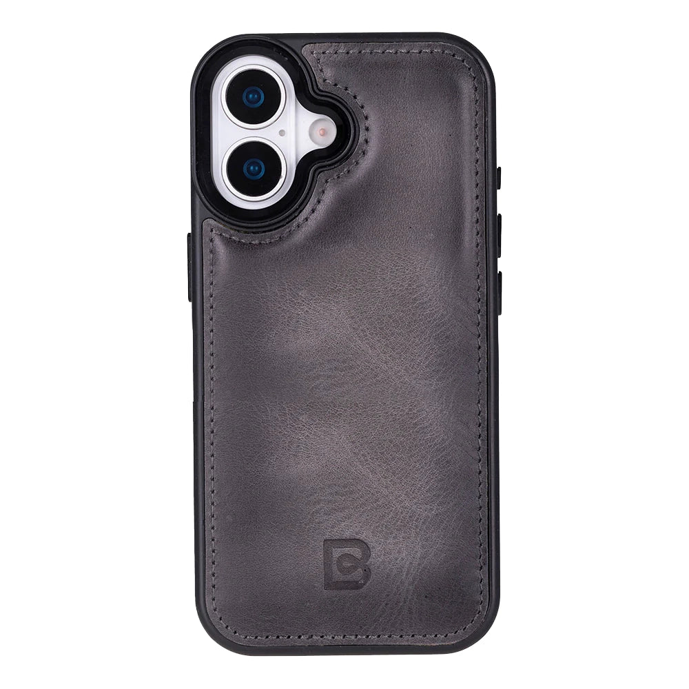 Magic iPhone 17 Detachable Genuine Leather Wallet Case