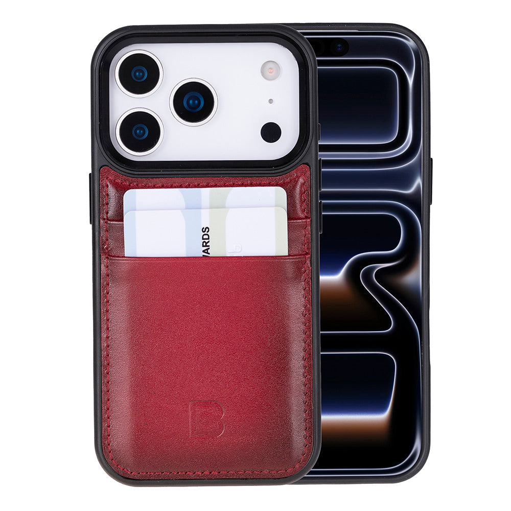 Flex iPhone 17 Pro Leather Case (Card Holder, Bouletta)
