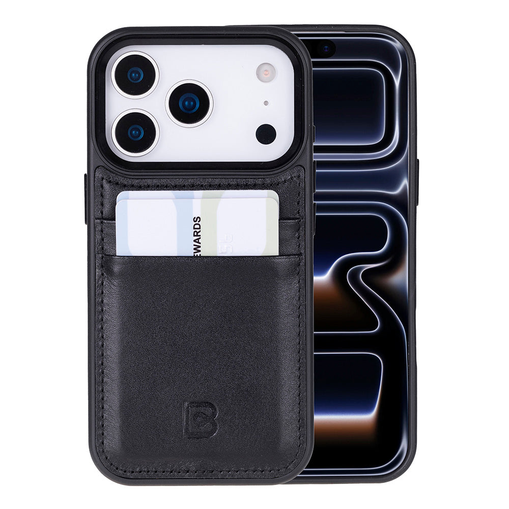 Flex iPhone 17 Pro Leather Case (Card Holder, Bouletta)