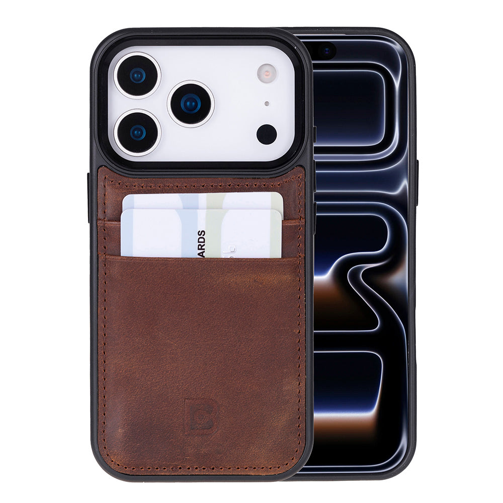 Flex iPhone 17 Pro Leather Case (Card Holder, Bouletta)