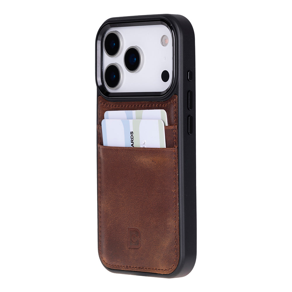 Flex iPhone 17 Pro Leather Case (Card Holder, Bouletta)