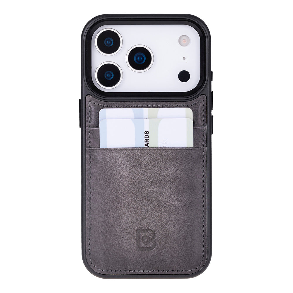 Flex iPhone 17 Pro Leather Case (Card Holder, Bouletta)