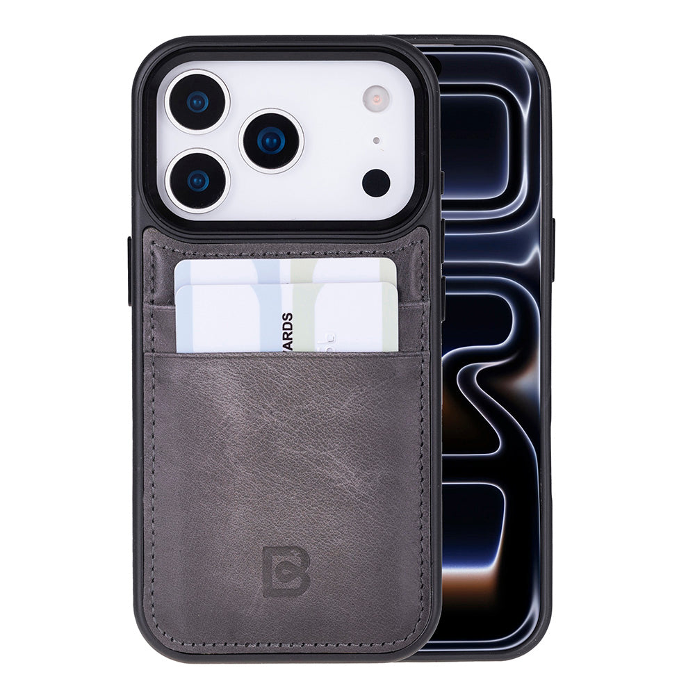 Flex iPhone 17 Pro Leather Case (Card Holder, Bouletta)