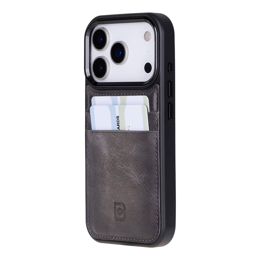Flex iPhone 17 Pro Leather Case (Card Holder, Bouletta)