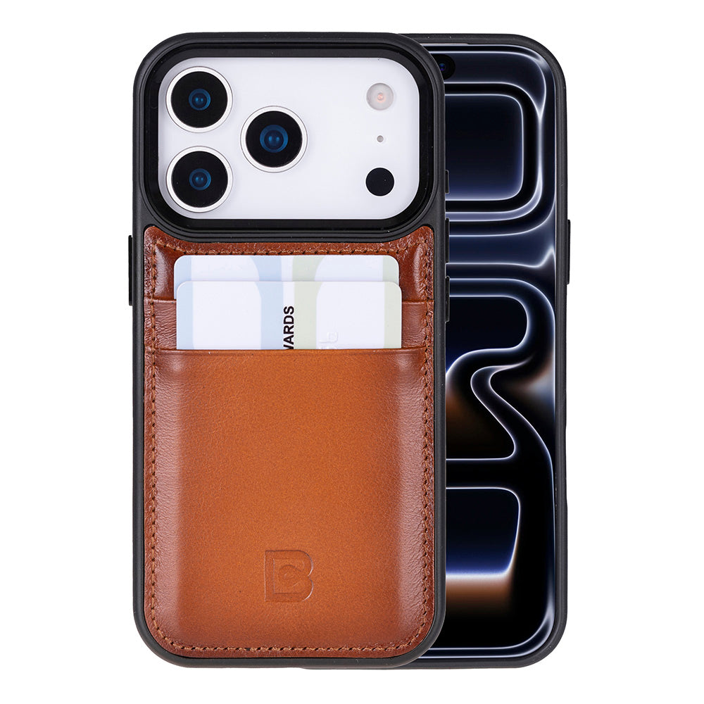 Flex iPhone 17 Pro Leather Case (Card Holder, Bouletta)
