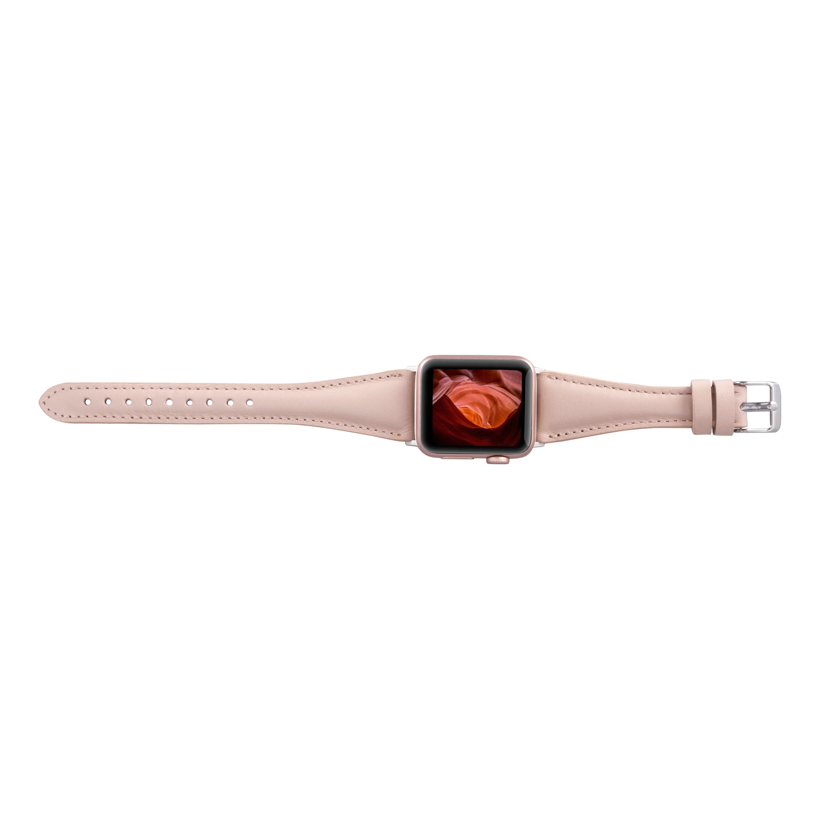 Slim Genuine Leather Apple Watch Band