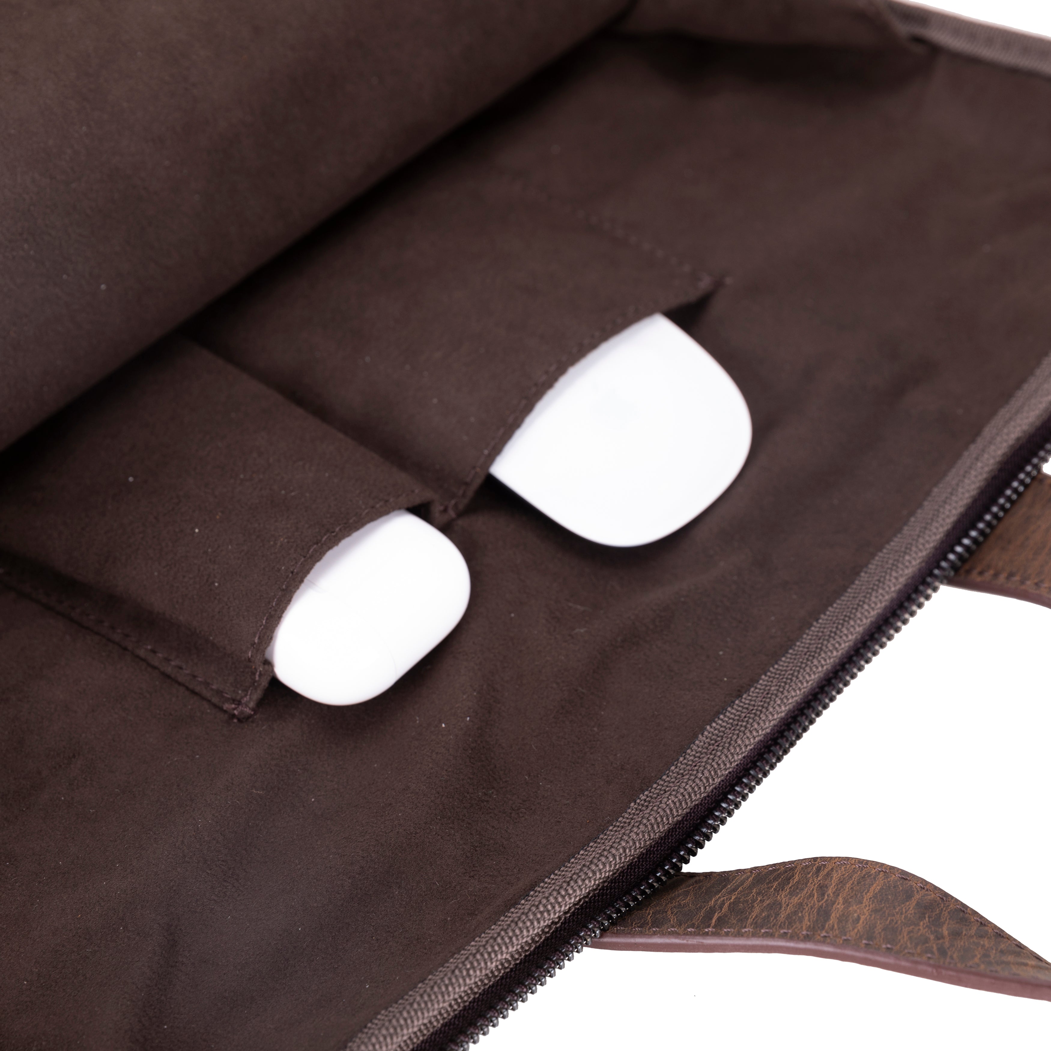 Luxentra Genuine Leather Business Briefcase / Laptop Case 16"