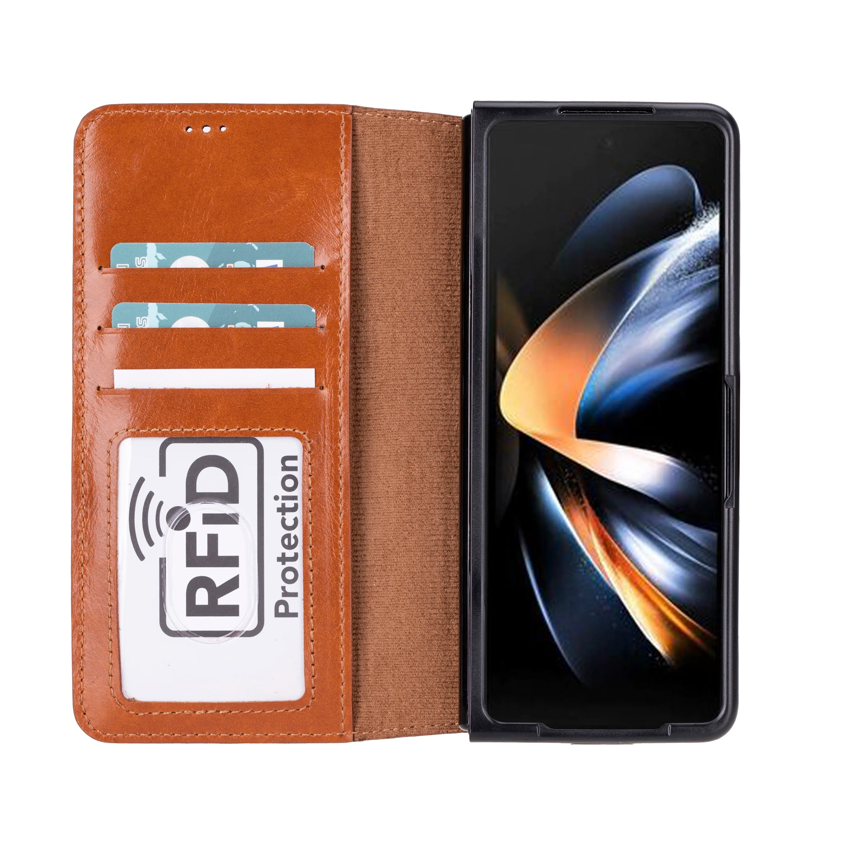 Wallet ID Google Pixel 10 Pro Fold Leather Folio Case (Bouletta)