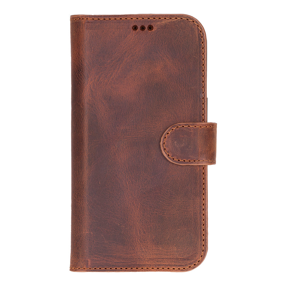 Magic iPhone 17 Genuine Leather Detachable Wallet Case