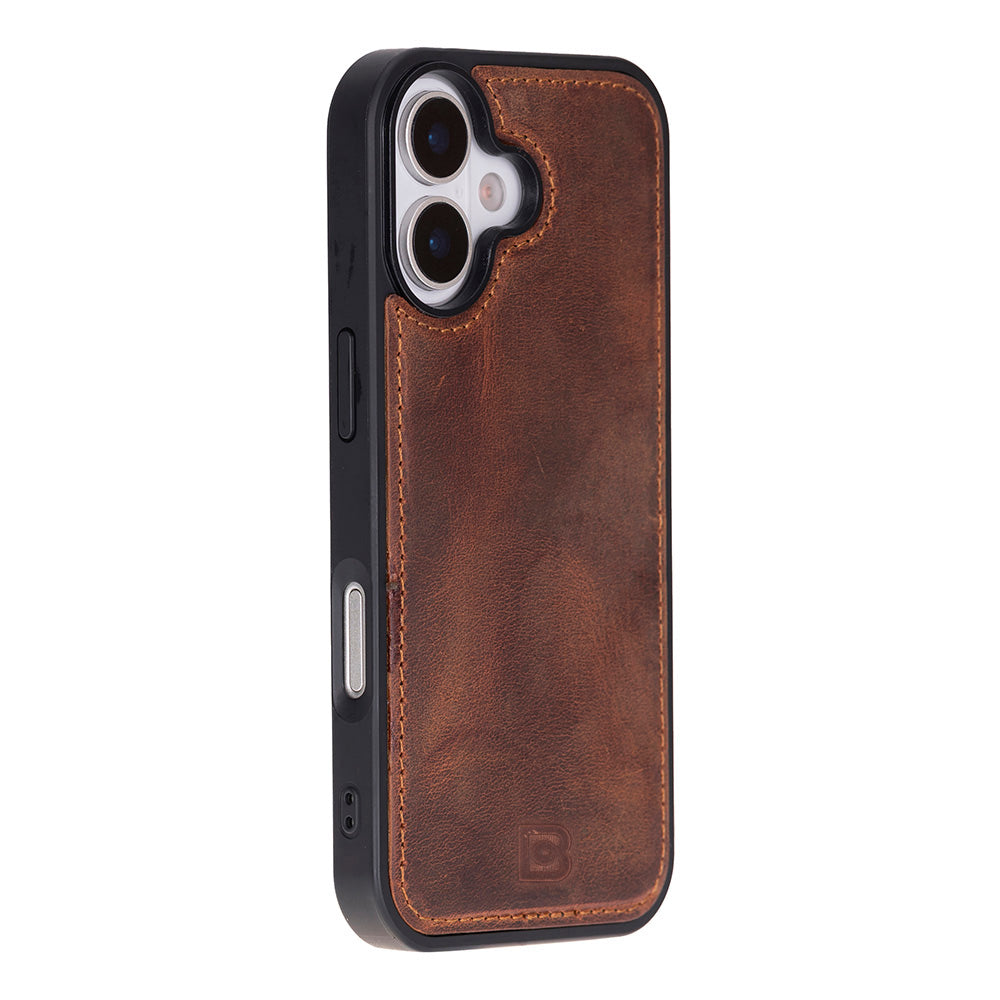 Magic iPhone 17 Detachable Genuine Leather Wallet Case