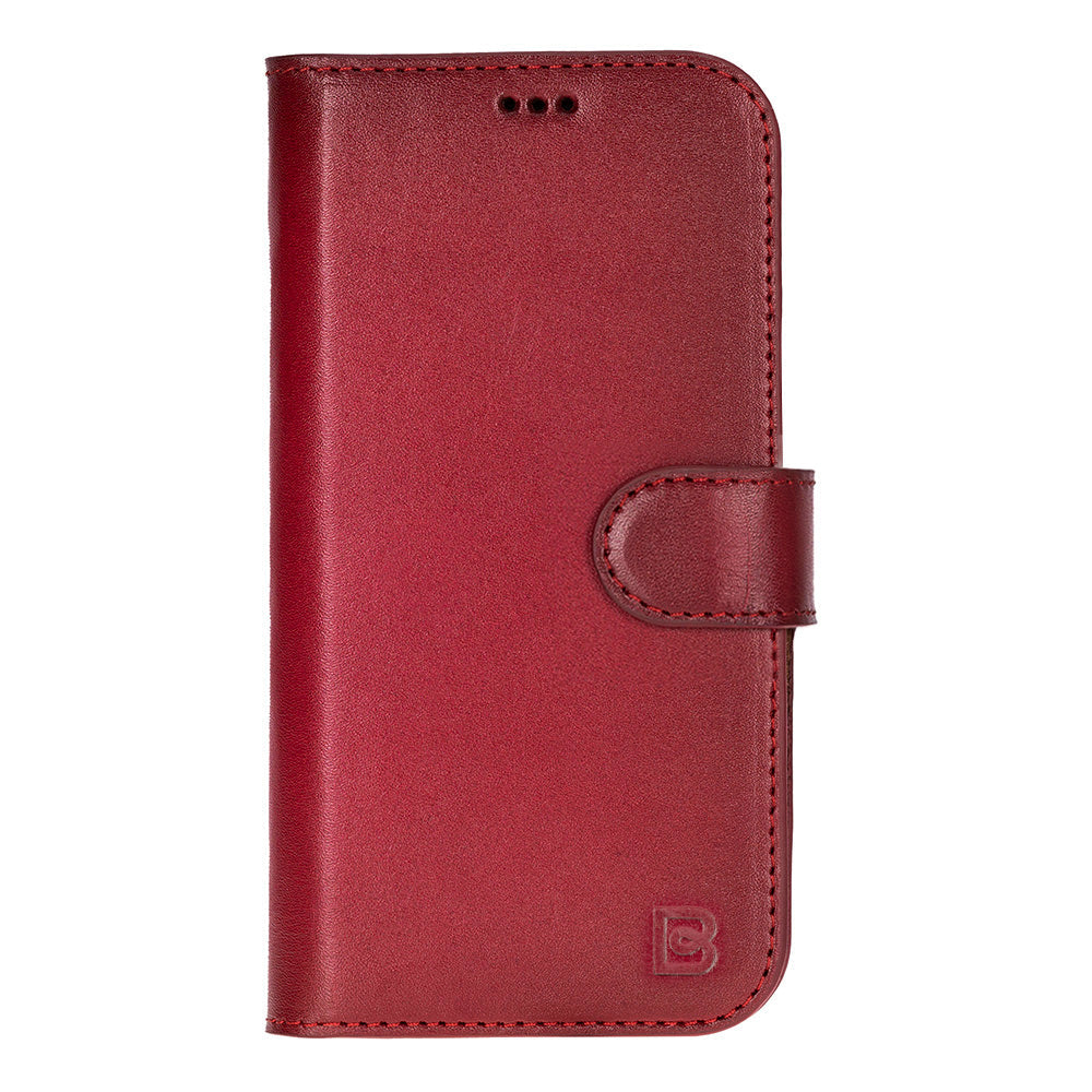 Magic iPhone 17 Detachable Genuine Leather Wallet Case