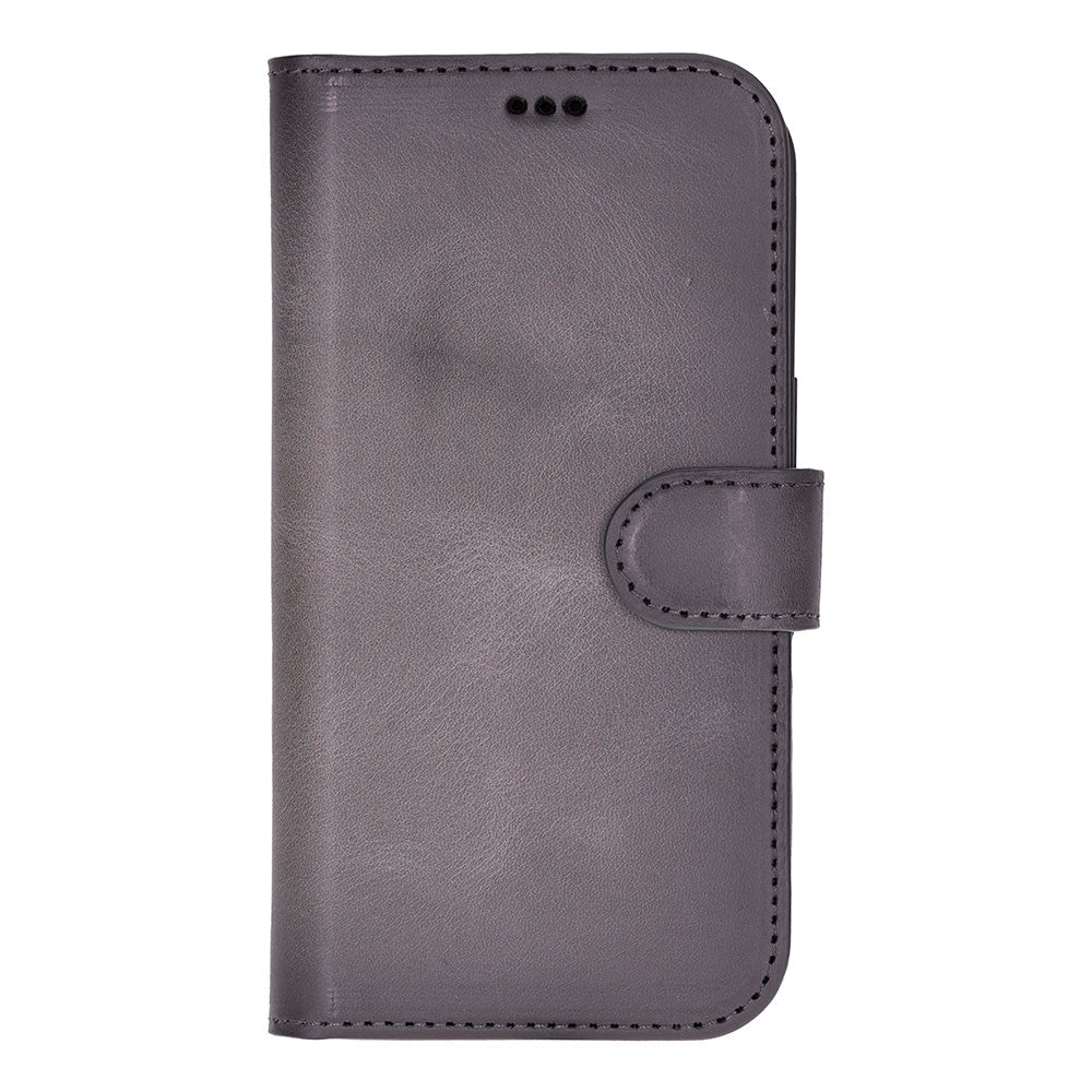 Magic iPhone 17 Genuine Leather Detachable Wallet Case